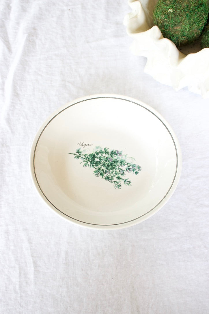 Garden Herb Serving Bowls