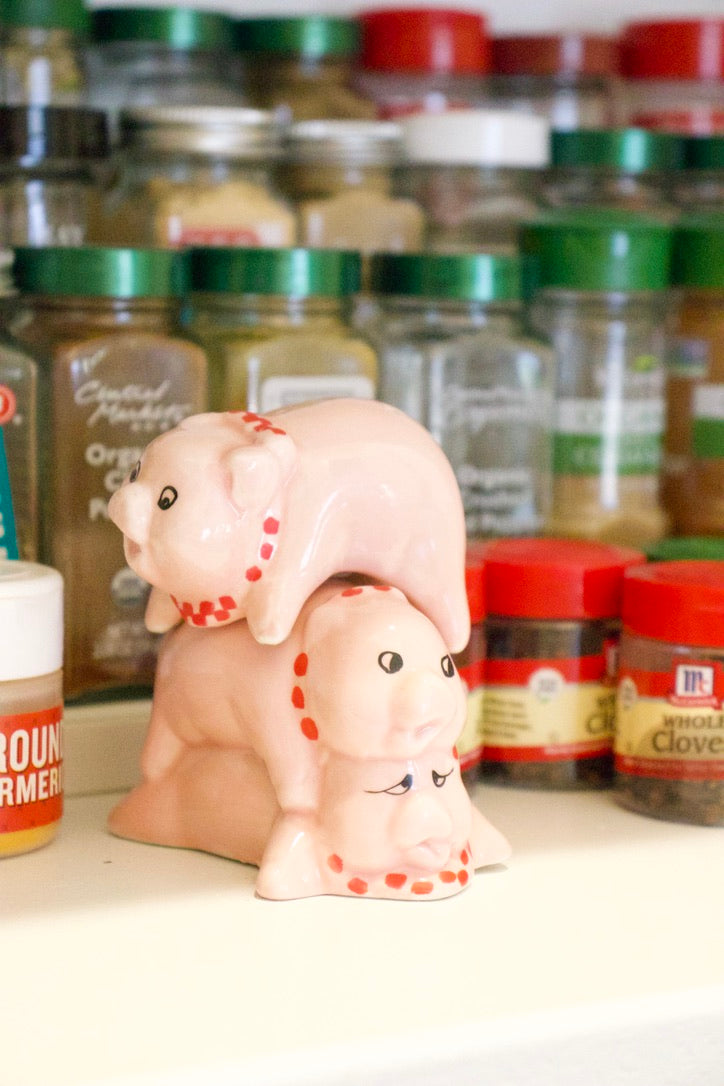 Pile On Pigs Salt + Pepper Shakers