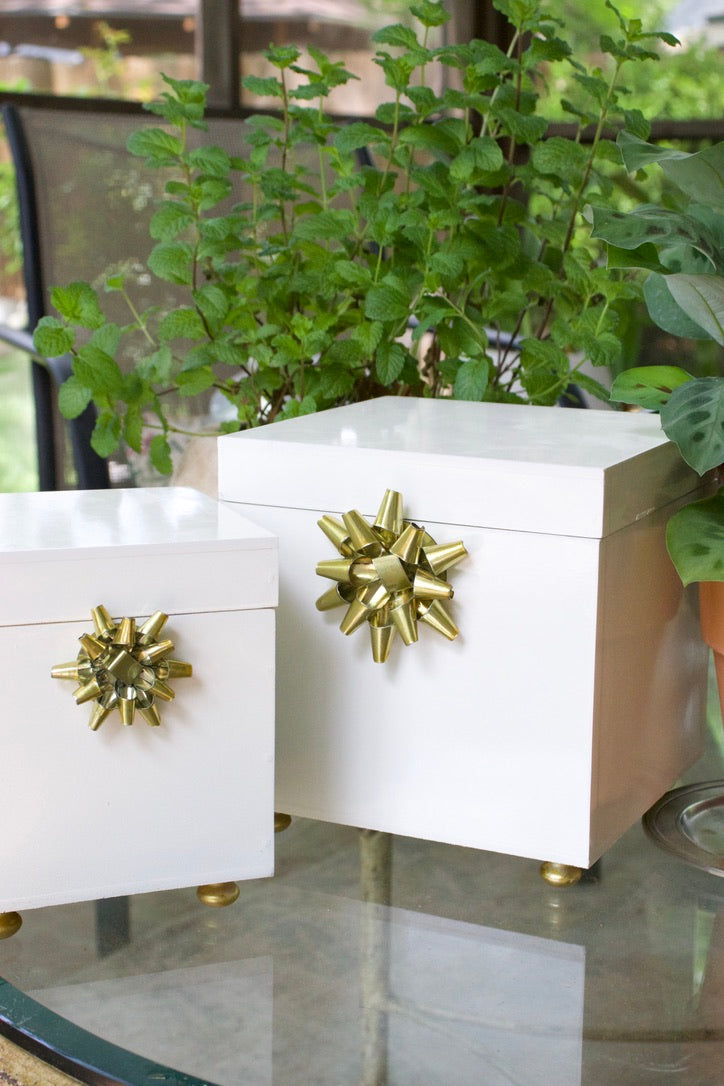 Nesting Brass Gift Boxes