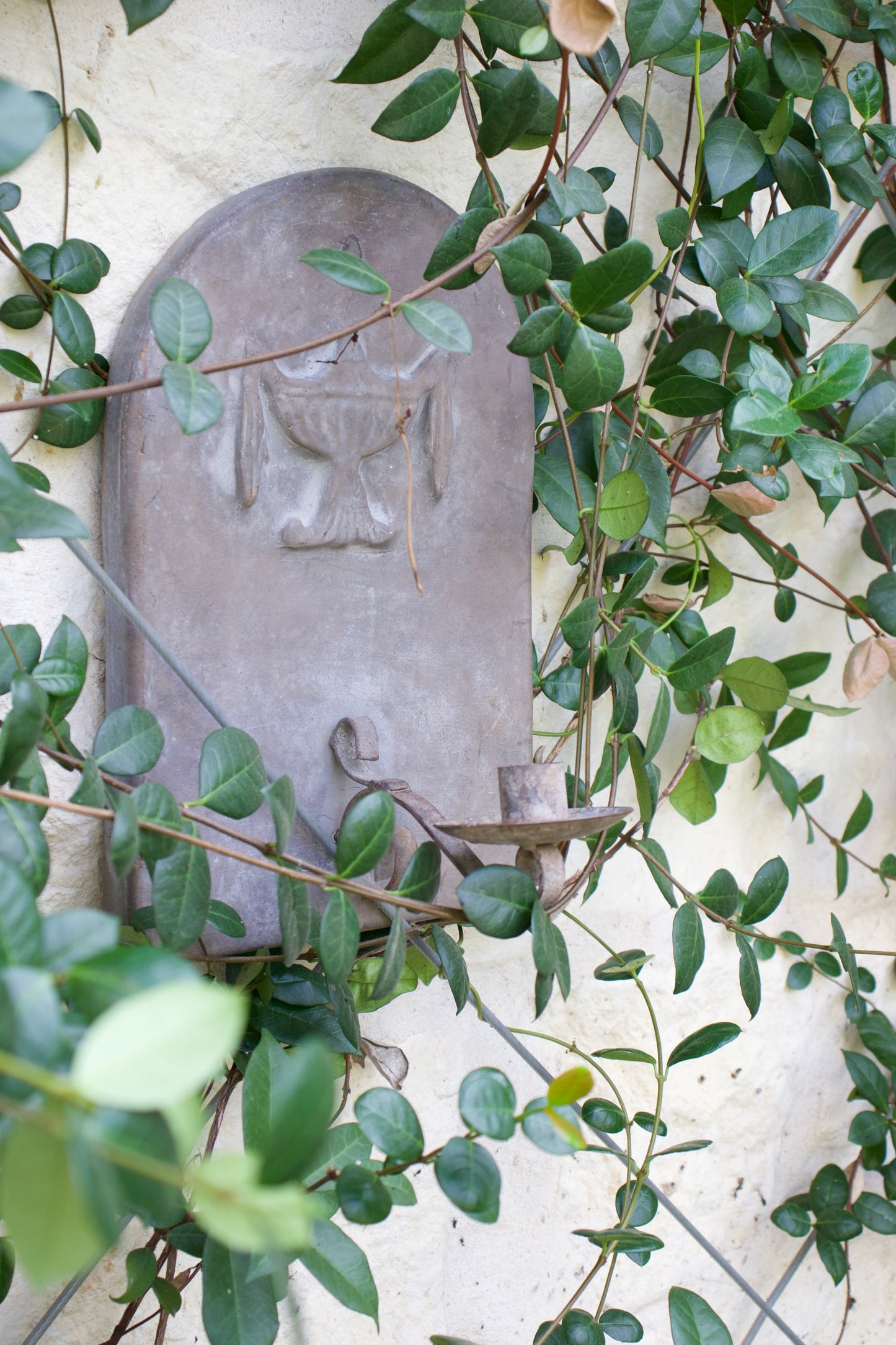 French Antique Bluestone Sconce