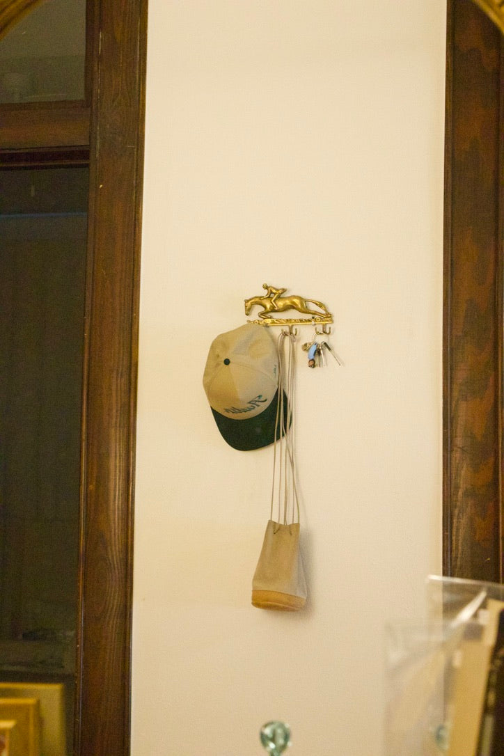 Brass Equestrian Key & Letter Holder