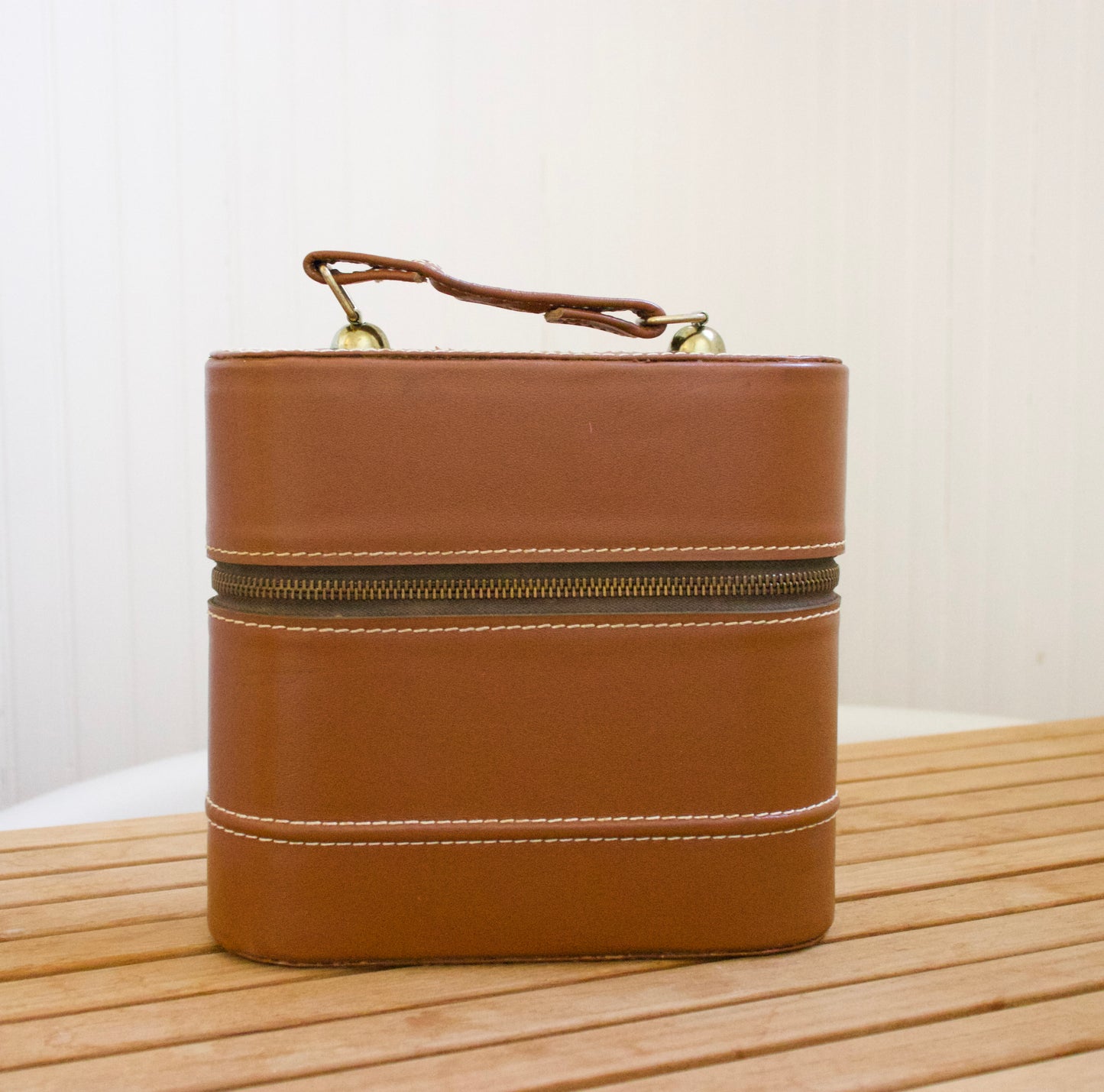 Vintage Leather Mini Bar