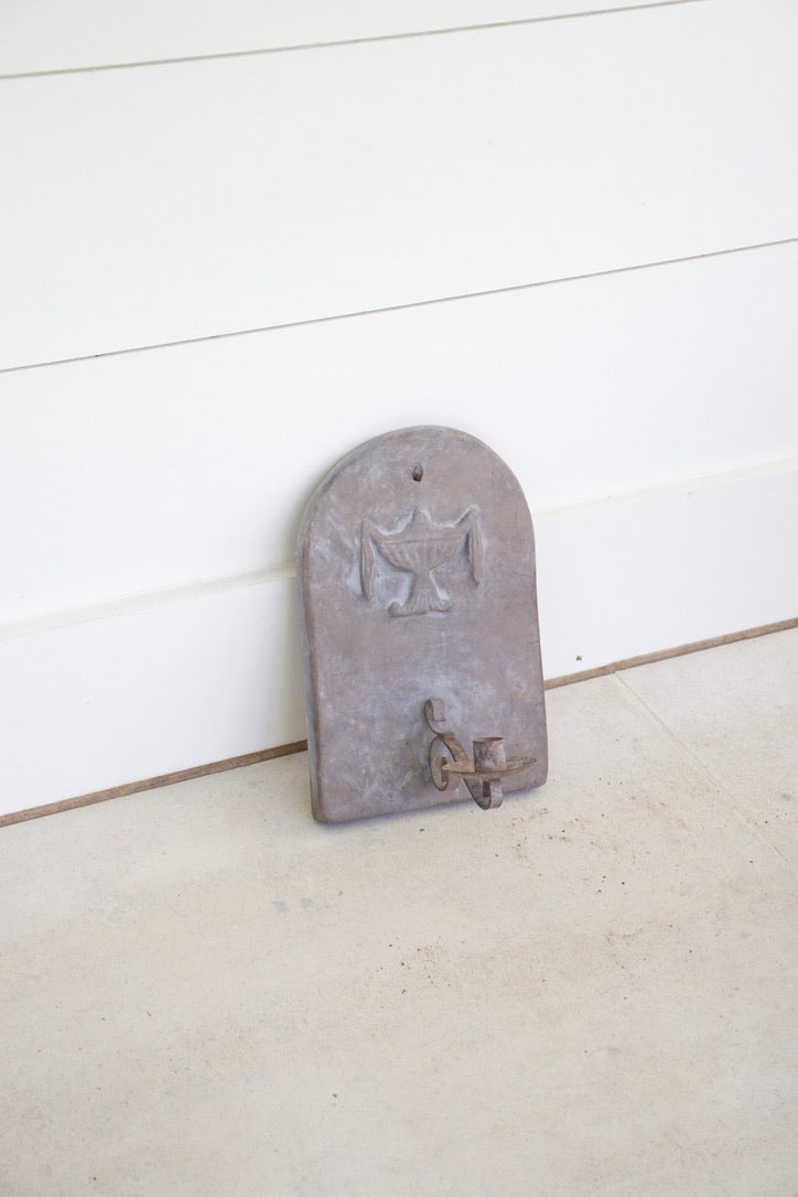 French Antique Bluestone Sconce