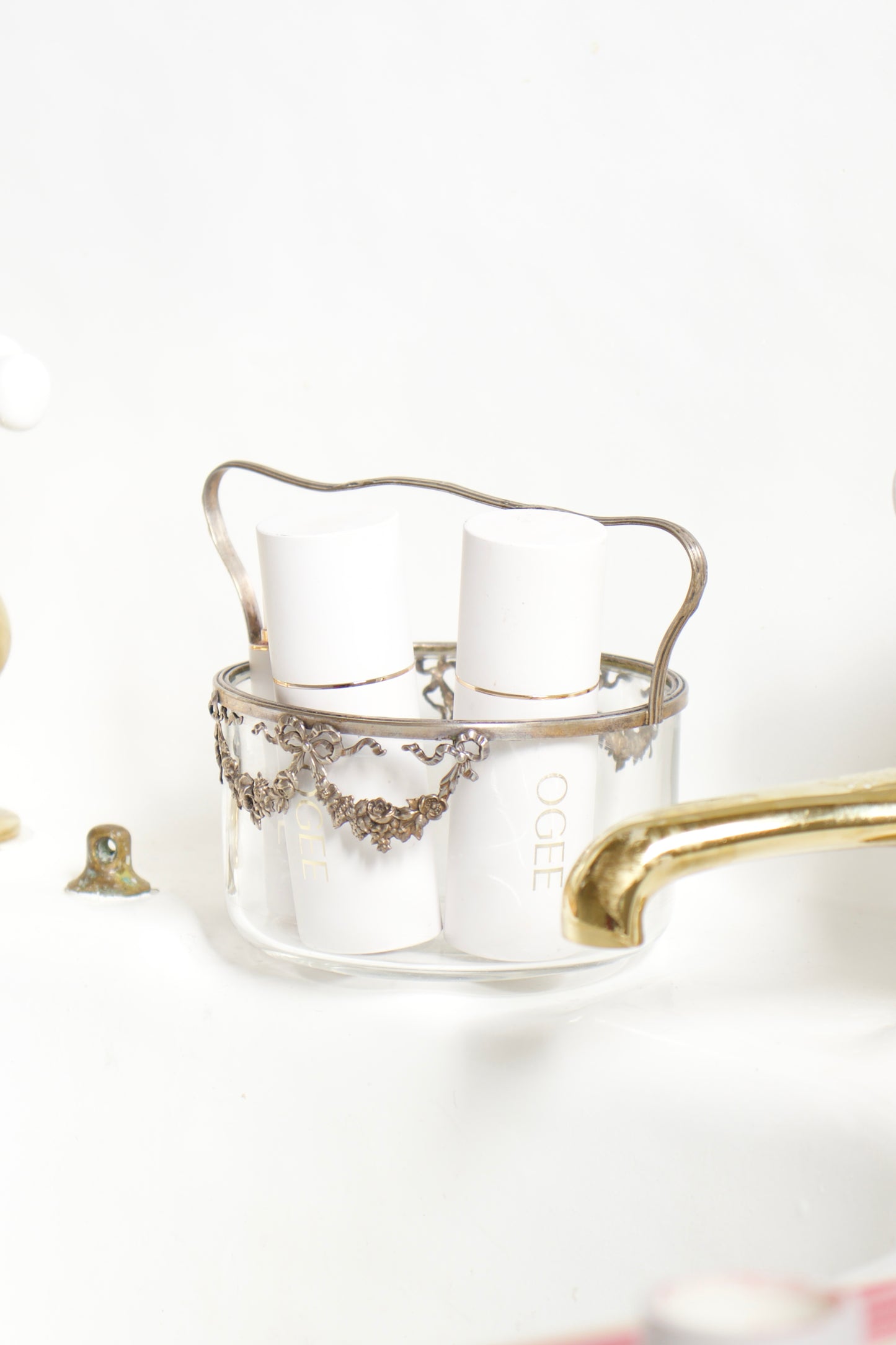 Delicate Silver Ribbon Dish