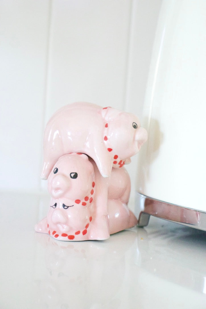Pile On Pigs Salt + Pepper Shakers