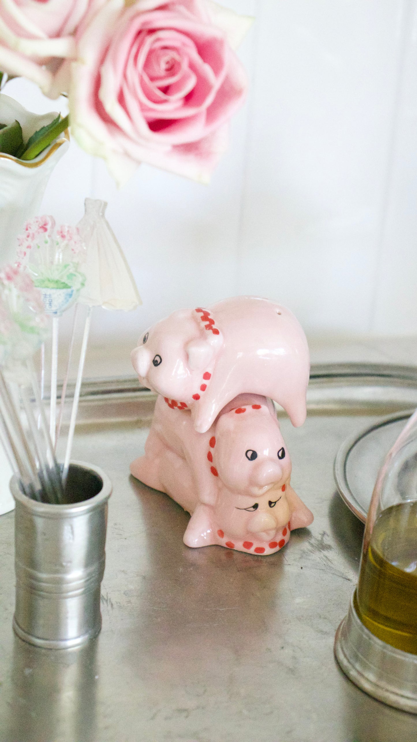 Pile On Pigs Salt + Pepper Shakers