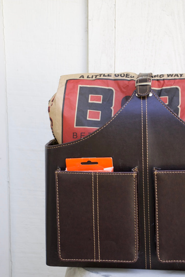 Leather Grill & Garden Tote