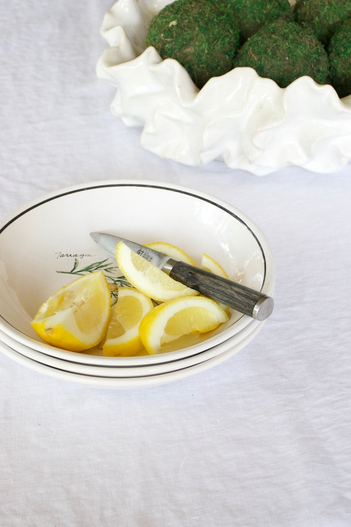 Garden Herb Serving Bowls