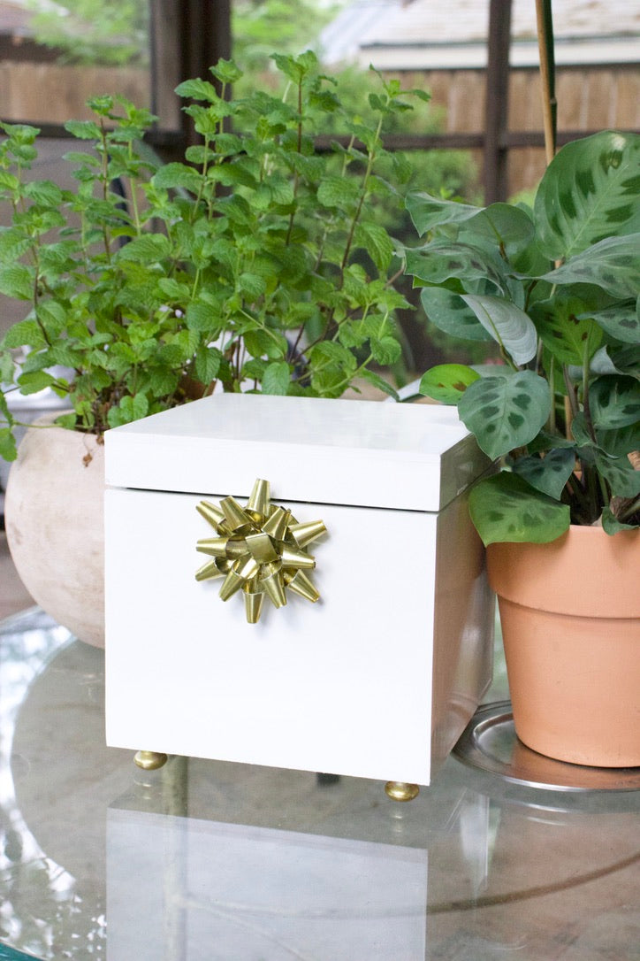 Nesting Brass Gift Boxes