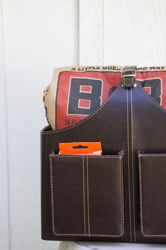 Leather Grill & Garden Tote